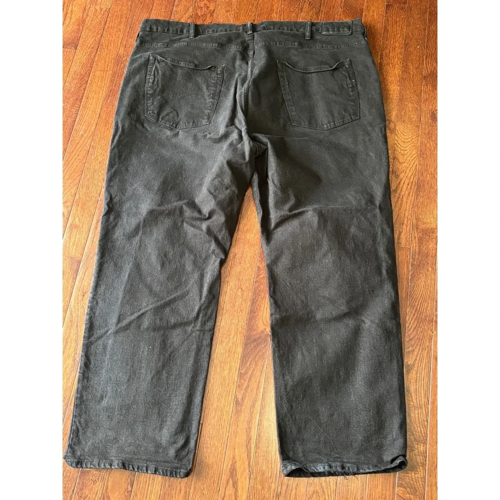 Polo Ralph Lauren Hampton Jeans Mens 48x30 Black Relaxed Straight Denim Big Tall